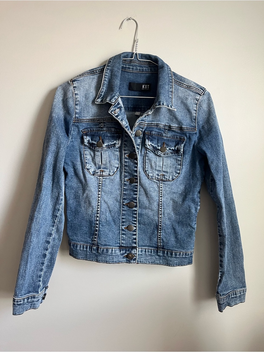 Kut from the Kloth Light Blue Denim Jean Jacket